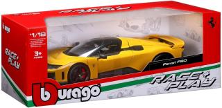 Ferrari F80 gelb Burago RACE & PLAY 1:18 Metallmodell